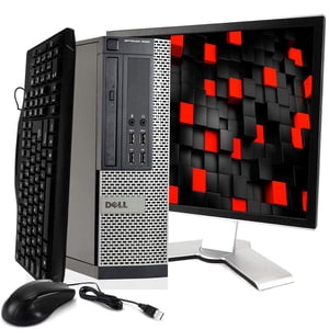 "Restauré Dell Optiplex 7020 Ordinateur de bureau, Intel Core I5, 16GB RAM 1TB HDD Windows 10 Professionnelle, y compris 19 dans LCD Surveiller, USB Clavier et souris (rénovés)»