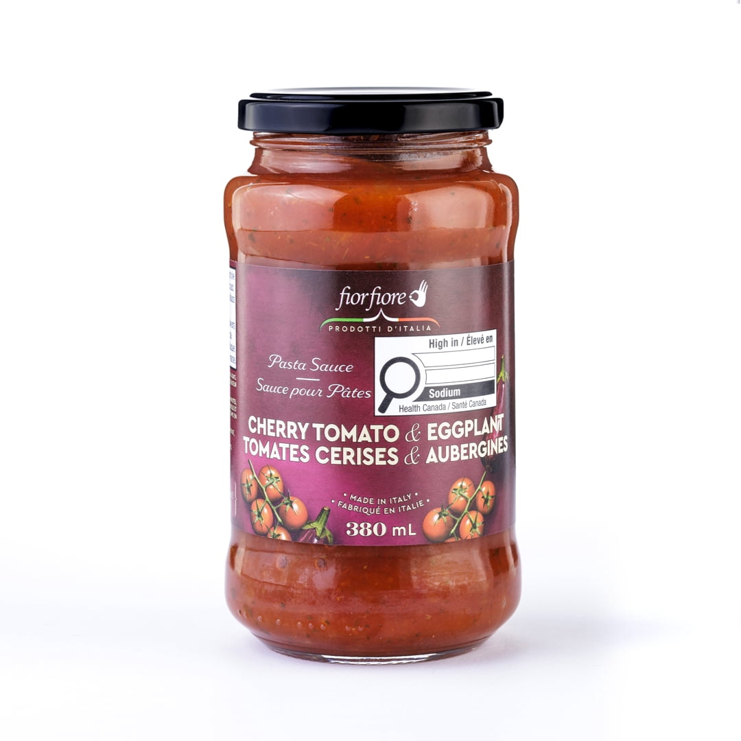 FiorFiore Sauce aux tomates cerises et aux aubergines 380ML