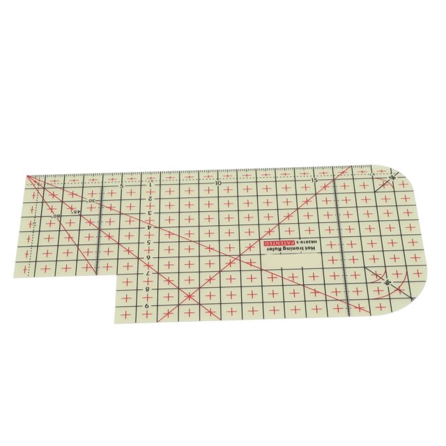 Hot Hem Ruler, Slip Resistance Clear Scale Sewing Ironing Ruler Foldable Heat Resistance for Quilting HR2010,HR2010 5,HR3010,HR1005,HR1204,HR10025