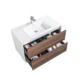 thumbnail image 3 of SERA Fleur Bathroom Vanity Walnut, 3 of 7