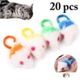 thumbnail image 1 of 20PCS Mice Toy Plush Interactive Pet Play Toy Training Toy for Cats Kittens, 1 of 8