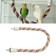 thumbnail image 4 of Colorful Bird Rope Perch Fun Swing And Climbing Cotton Rope Bird Toys Suitable For Parakeets, Cockatiels, Parrotlets, And Lovebirds Budgies Promote Exercise And Play, 4 of 8