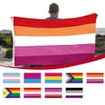 thumbnail image 1 of Vaidha Flag Flag Progress LGBT Flags 3x5 Outdoor Bisexual All Inlcusive Flag Heavy Duty Polyester Flags Deco Bisexual Lesbians, 1 of 7