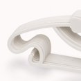 thumbnail image 2 of CUITING 10 Pack Colour Plastic Baby Hangers  Extendable Hangers  Children Coat Hangers with Stackable Hooks  Non-Slip Toddler Hangers for Kids Children Clothes Dresses (White), 2 of 5