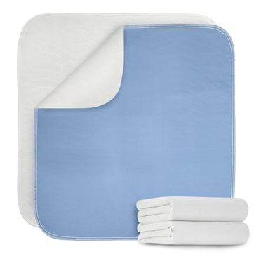 Gogreen Alèses Réutilisables Imperméables, 4 Couches à Forte Absorption et Alèses Matelassées Lavables pour Enfant, Adulte, Aîné et Animal de Compagnie, Alèse contre l'Énurésie et l'Incontinence pour Lit, Sofa, Plancher, Canapé (18 Pouces x 24 Pouces, Lot de 2)