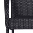 thumbnail image 5 of vidaXL Stackable Outdoor Chairs 2 pcs Poly Rattan Black, 5 of 5