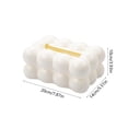 thumbnail image 3 of ZZkhGO Tissue Box Cover Organizer, Cell Phone Facial Paper Holder, ABS Countertop Box for Kitchen Bathroom, 3 of 6