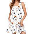 thumbnail image 2 of Staron Robes d'Été pour Femmes en Liquidation à Moins de 10 $ Sans Manches Amples Ligne A Poches Robe Décontractée Vacances Plage Fluide Cache-Maillot Col Rond Robe d'Été L, 2 of 6