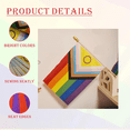 thumbnail image 3 of 100 Pack Intersex Progress Gay Pride Stick Flag Small Mini Rainbow Hand Held LGBTQ Flags,5x8 Inch,100x small Rainbow stick flags,Photo Color, 3 of 6