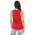 thumbnail image 2 of Bella + Canvas Débardeur Muscle Fluide pour Femmes, G, Rouge, 2 of 3