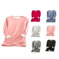 thumbnail image 2 of Pull à Manches Longues Manches Longues Sweat-Shirt Basique Automne Hiver Robe Couleur Unie Hauts Chauds, 2 of 3