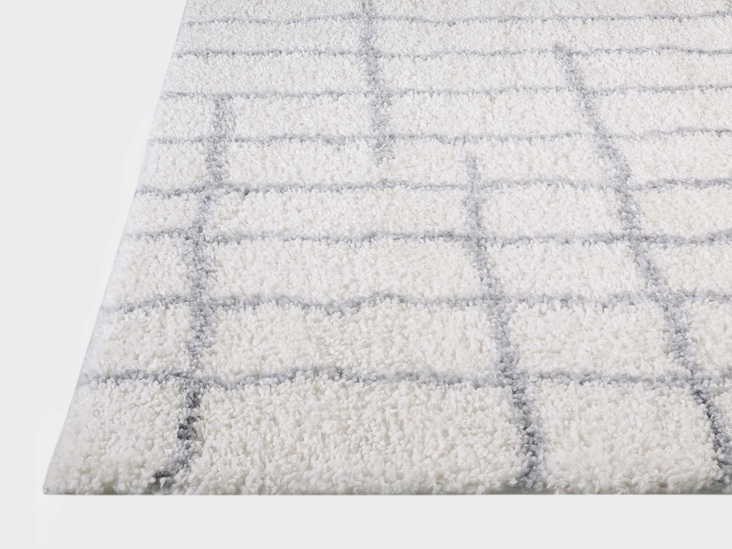 Tapis tissé crème et gris Zafra