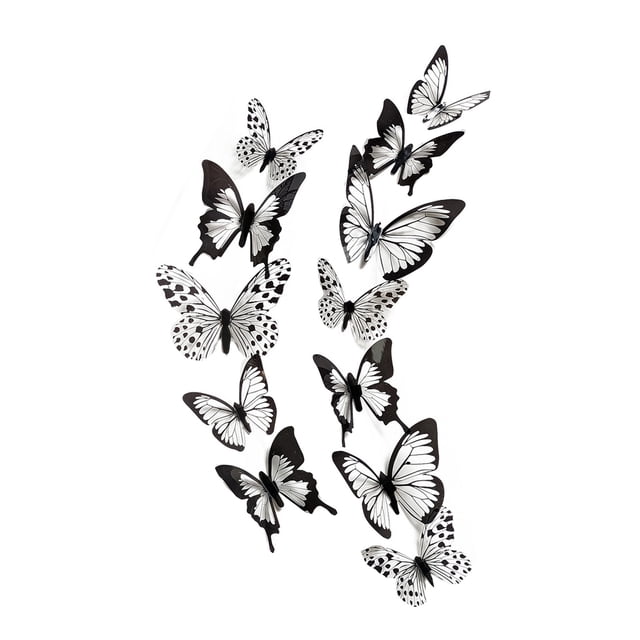 Decals for Home 12Pcs Decal Wall Stickers Home Decorations White Stickers for Walls Decoration