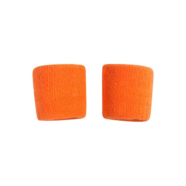 Terry Cloth 2 Pair ( 4 pieces ) Wristbands, Orange