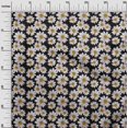 thumbnail image 3 of oneOone Rayon Black Fabric Floral Sewing Craft Projects Fabric Prints By Yard 56 Inch Wide, 3 of 5