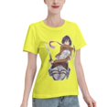 thumbnail image 2 of Women's Basic Short Sleeve T-Shirt Attacking Giant Mikasa Ackerman, 2 of 6