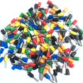 thumbnail image 2 of 1000pcs VE1008 Tubular Wire Cold Pressure Connector Electrical Terminals Cable Crimps Wire Ferrules For 0.5mm2, 22 AWG Wire VE1008 - (Color: VE1008, Pins: Orange), 2 of 7