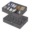 thumbnail image 1 of Organisateur de Rangement pour Chaussures sous le Lit, Boîte de Rangement sous le Lit Noire pour la Maison, 1 of 8