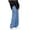 Blue, variant on Grrvtrz Mens Baggy Jeans Elastic Waisted Drawstring Denim Pants with Cargo Pockets Straight Leg Cowboy Pants Streetwear