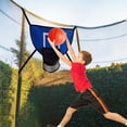 thumbnail image 1 of BotaniNest Trampoline Basketball Hoop Goal Kit Trampoline Basketball Attachment With Enclosure 1 Mini And 1 For Kids Adults Indoor Outdoor Play Game Easy To Install, 1 of 6