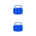 thumbnail image 2 of QualitChoice Portable Carrier Egg Tray Storage Box Holder Camping 6/12 Eggs Container blue 6grid 2Set, 2 of 6
