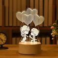 thumbnail image 1 of Desk LED USBNight Light Creative Bedroom Bedside Table Day gift Lamp U1O5, 1 of 8