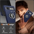 thumbnail image 4 of KOMI for Google Pixel 8 Case, Slim Fit Case for Pixel 8 with Ring Holder Kickstand [Military Grade Drop Tested] [TPU+PC] Dual Layer Shockproof Protective Phone Case for Google Pixel 8, Blue, 4 of 5