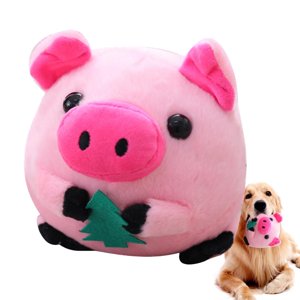 Active Moving Pet Plush Toy Interactive Dog Toys Talking Moving Dog Ball Toy, Washable Cartoon Pig Plush Sound Electronic Dog Toy, Shake Bounce Boredom Toys for Dog, Pets, Cats