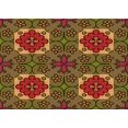 thumbnail image 1 of Ahgly Company Machine Washable Indoor Rectangle Transitional Dark Golden Rod Brown Area Rugs, 6' x 9', 1 of 7
