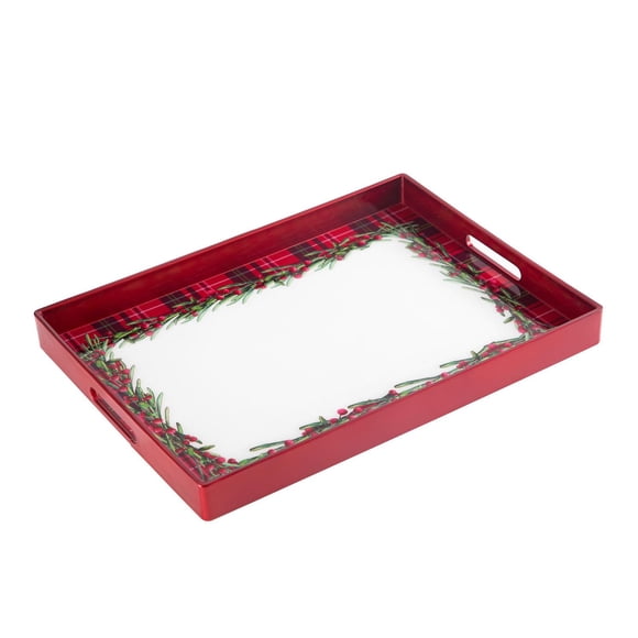 Holiday Time Tray Red