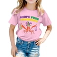 thumbnail image 1 of T-shirts à Col en V Filles T-Shirt à Manches Longues pour Enfants T-Shirt Décontracté Imprimé à Col Rond à Manches Courtes pour Filles T-Shirt Chemise Décontractée, 1 of 5