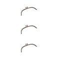 thumbnail image 4 of Maytalsory Metal Arch Frame Kiss Clasp Purse Bag DIY Bead Head Lock Grey 24.5cm 3Set, 4 of 6
