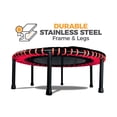 thumbnail image 4 of LEAPS & REBOUNDS 40" Mini Fitness Trampoline & Rebounder for Adults, Red, 4 of 7