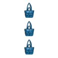 thumbnail image 4 of Baohd Larger Capacity Tote Bag With Big Opening For Easy Access Books Crossbody Bag blue 3Set, 4 of 6