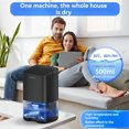 thumbnail image 2 of Compact Home Dehumidifier with 7-Colour Light, 800ml Tank & Auto Shut-Off, 2 of 5