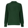 thumbnail image 3 of IROINID Women's Turtleneck Pullover Sweater Solid Color Loose Short Length Long Sleeve Sweater Tops, 3 of 6