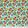 thumbnail image 1 of Fabric Creations Light turquoise Fuzzy coton 109 cm (43 in) by Metre, 1 of 1