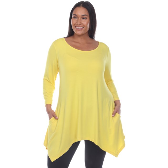 White Mark Tunique Makayla pour Femmes à Manches 3/4