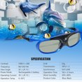 thumbnail image 4 of DLP Link 3D Glasses Active Shutter Projector Glasses Rechargeable for All DLP-Link 3D Projectors Compatible, 4 of 8