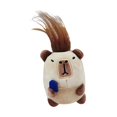 thumbnail image 2 of HILABEE Capybara Keychain Novelty Ornament Soft Capybara Plush Toy Capybara Pendant for Brown, 2 of 9