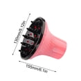 thumbnail image 1 of Hxlamzoo Universal Adjustable Hair Dryer Diffuser - Heat-Resistant & Waterproof Attachment for Curly/Wavy Hair Styling, Reduces Frizz & Enhances Curls, Perfect for Holidays & Special Occasions, 1 of 6