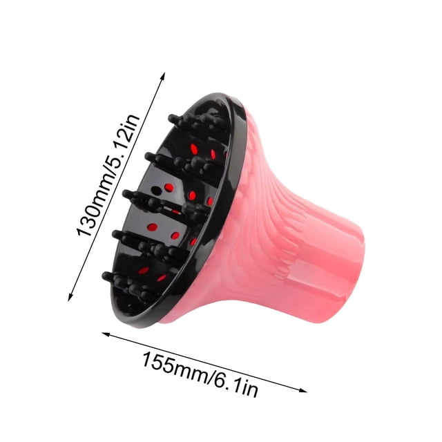 Hxlamzoo Universal Adjustable Hair Dryer Diffuser - Heat-Resistant & Waterproof Attachment for Curly/Wavy Hair Styling, Reduces Frizz & Enhances Curls, Perfect for Holidays & Special Occasions