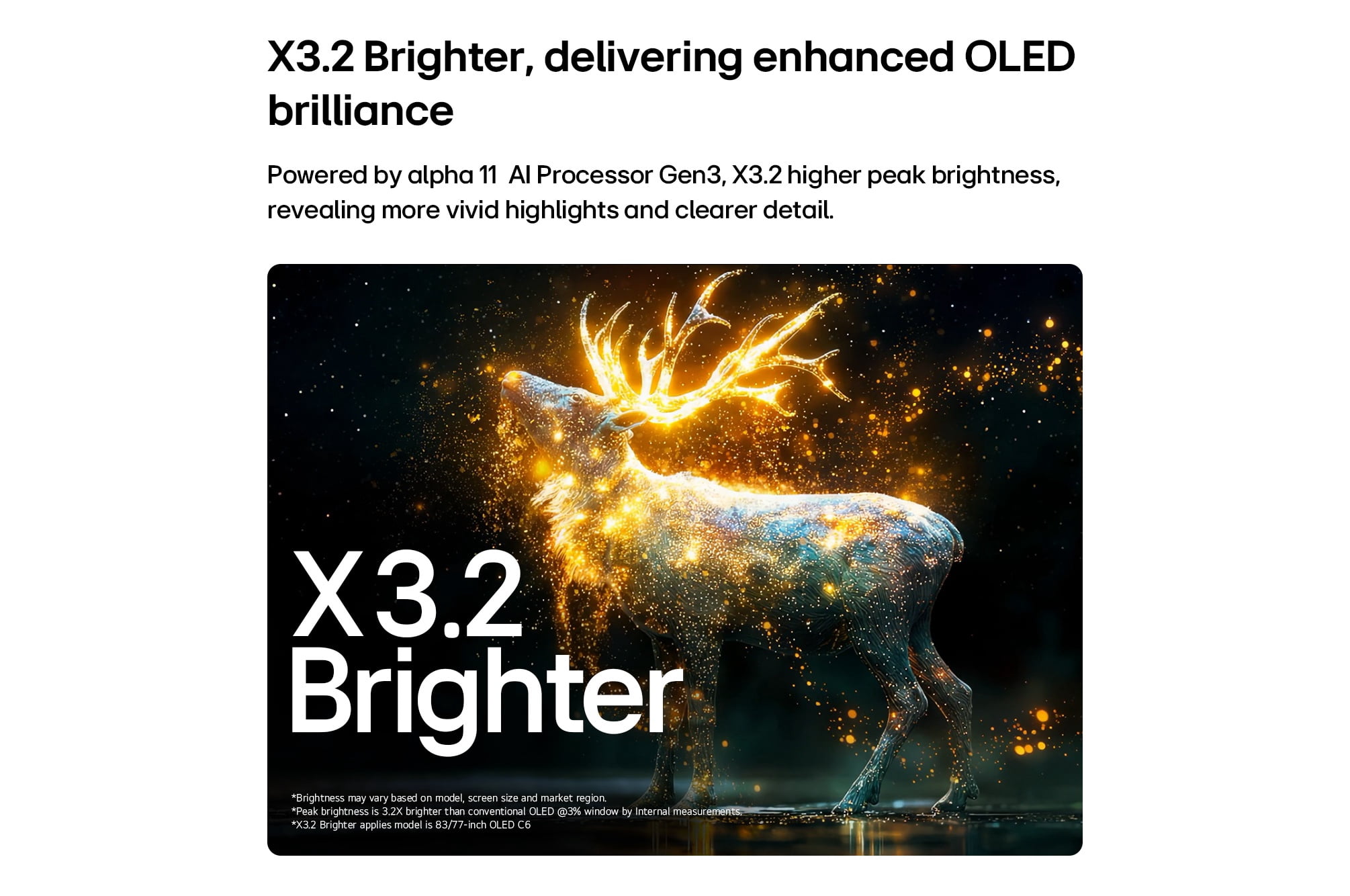 Téléviseur intelligente LG 42 pouces C6 OLED evo 4K - processeur IA α11 4K Gen 3, Alexa intégré, taux de rafraîchissement jusqu’à 144Hz, G-Sync, FreeSync, VRR, WebOS 26 (OLED42C6HUP, 2026)