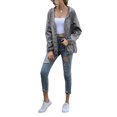 thumbnail image 2 of Women's Casual Hooded Jacket Lightweight Waterproof Rain Windbreaker Solid Color Zipper Drawstring Raincoat, 2 of 8