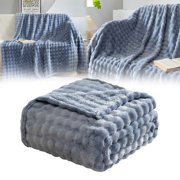 Summer Blanket Ultra Soft Cozy 3D Bubble Throw Blanket Flannel Blanket Wrinkle Resistant 27x39IN Cooling Weighted Blanket Oversized Throw Blankets for Couch Summer Items for Home Sofa Chair Bed