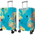 thumbnail image 5 of Travel Luggage Cover Suitcase Protector Fits 18-32 Inch Luggage Wheel Covers Patterned Travel Related Items Flower Luggage Protector Elastic Luggage Anti-scratch Suitcase Cover XL, 5 of 5