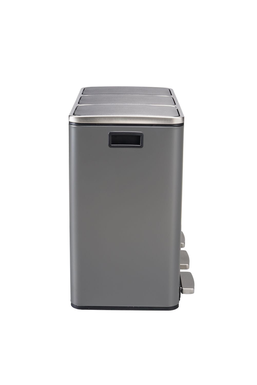 The Step N' Sort 3 x 18L, Triple Compartment Trash and Recycling Bin