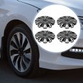 thumbnail image 2 of Unique Bargains 4Pcs R16/16" Universal Wheel Rim Hub Cover Wheel Hub Caps Silver Tone Black, 2 of 8