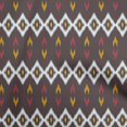 thumbnail image 1 of oneOone Cotton Jersey Brown Fabric Ikat Craft Projects Decor Fabric Printed By The Yard 58 Inch Wide, 1 of 4