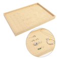 thumbnail image 4 of lionlar Stackable Jewelry Tray Burlap Inserts Trays Organizer Box Display Holder Jewelry 100 Rings Slots, 4 of 7